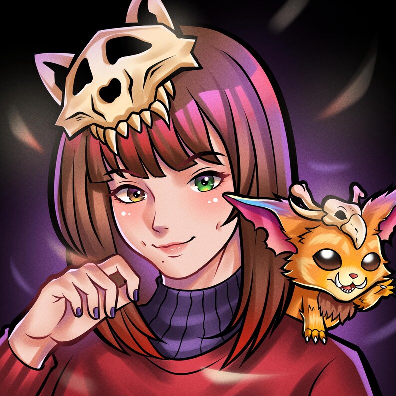 Custom PFP Art | VTuber Avatar, Character Art, Digital Illustration, Anime Portrait, Fanart, OC Design, Anime Art Commission