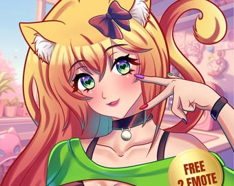 Arte de perfil personalizado / Avatar de VTuber, Arte de personajes, Ilustración digital, Retrato de anime, Fanart, Diseño de OC, Encargo de arte de anime
