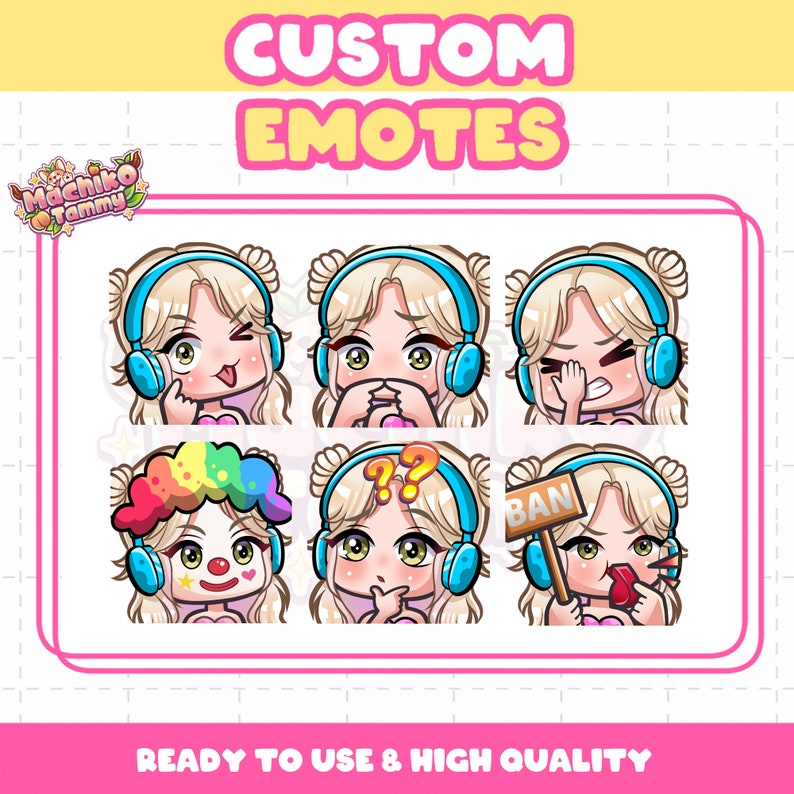 Custom Twitch Emotes | Animated Emotes | Twitch Emote for streamer | YCH | Animal Emotes | Chibi Style | Kick Emotes | Discord Emotes