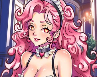 Individuelles Anime-Profilbild für VTuber oder OC, digitale Charakterillustration