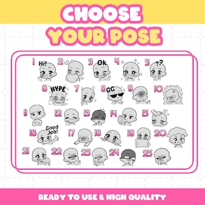 Custom Twitch Emotes | Animated Emotes | Twitch Emote for streamer | YCH | Animal Emotes | Chibi Style | Kick Emotes | Discord Emotes