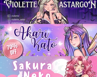 Custom Anime Twitch Banner | Streaming, YouTube, Discord