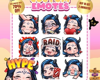 Custom Twitch Emotes, VTuber Emote Commission, Chibi Emotes for Discord & YouTube
