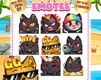 Custom Twitch Emotes | Animated Emotes | Twitch Emote for streamer | YCH | Animal Emotes | Chibi Style | Kick Emotes | Discord Emotes