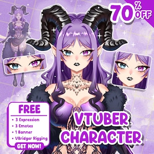 Custom Anime Vtuber Model | Live2D Commission