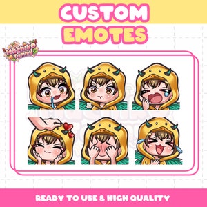Custom Twitch Emotes | Animated Emotes | Twitch Emote for streamer | YCH | Animal Emotes | Chibi Style | Kick Emotes | Discord Emotes