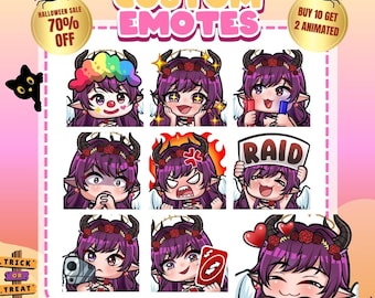 Custom Twitch Emotes, VTuber Emote Commission, Chibi Emotes for Discord & YouTube