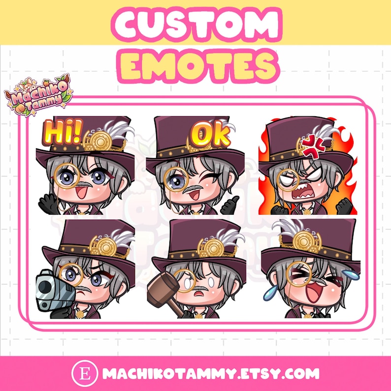 Custom Twitch Emotes | Animated Emotes | Twitch Emote for streamer | YCH | Animal Emotes | Chibi Style | Kick Emotes | Discord Emotes
