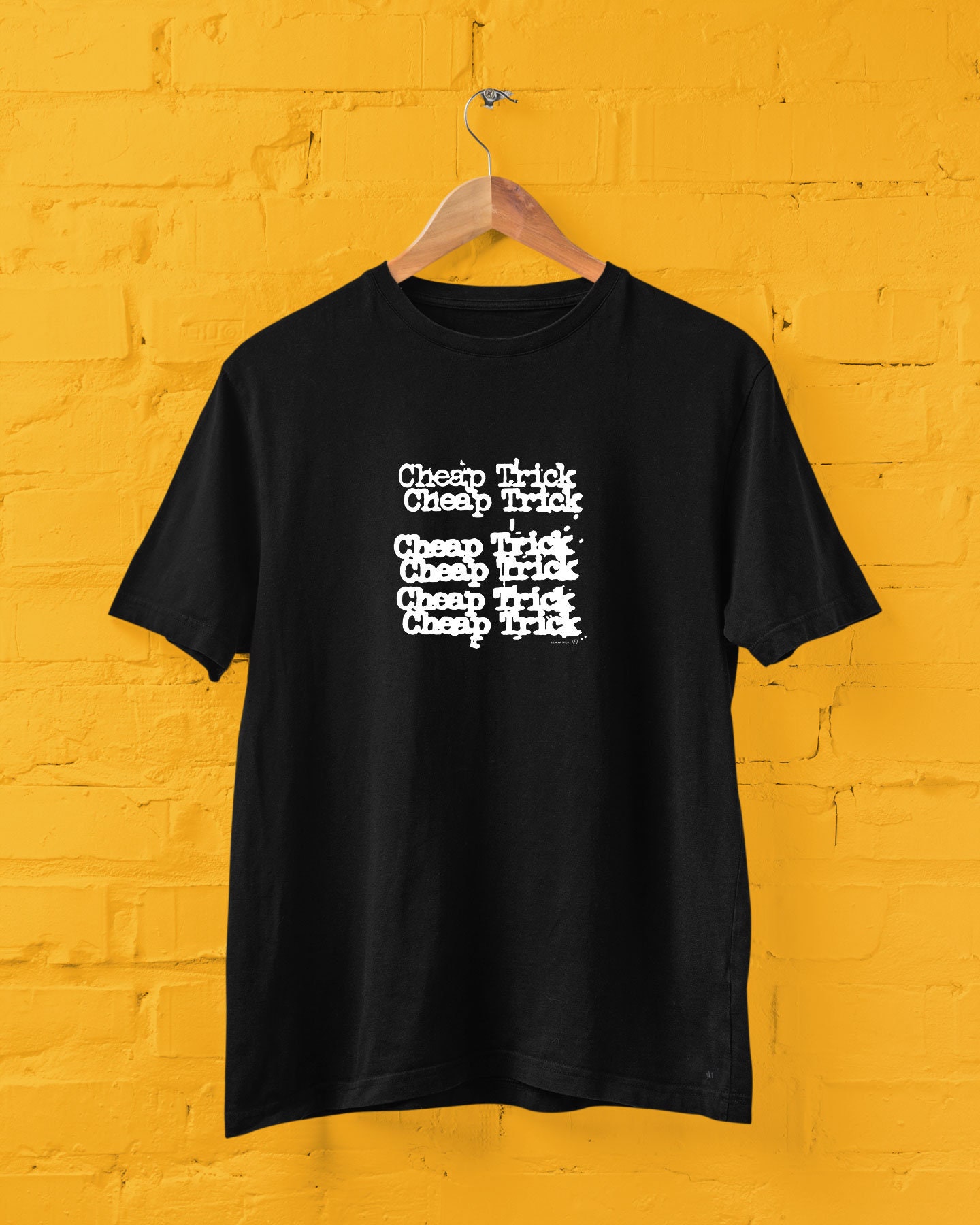 Cheap Trick American Rock Band Legend Logo Black Tshirt