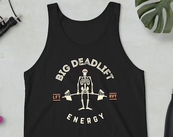 Big Deadlift Energy Shirt, Deadlift Shirt, Skeleton Shirt, Barbell Shirt, Funny Shirt, Workout Shirt, Weightlifting Shirt, Gym Shirt, BDE