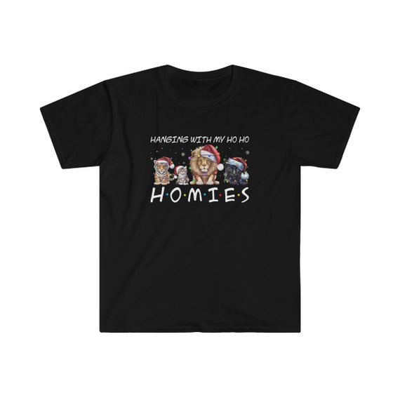 Buy Hanging With My Homies Shirt lion Panther Tiger Cat Christmas Shirt funny Cat Holiday Tee lion Shirt friends Shirt animal Lovers Gift unisex Online in India Etsy