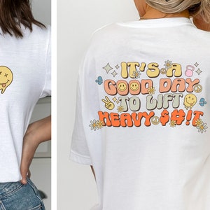 It's A Good Day to Lift Heavy Shirt, Funny Workout Shirt, Vintage Gym Shirt, Cute Gym Shirt, Funny Workout Shirt for Her, Pump Cover