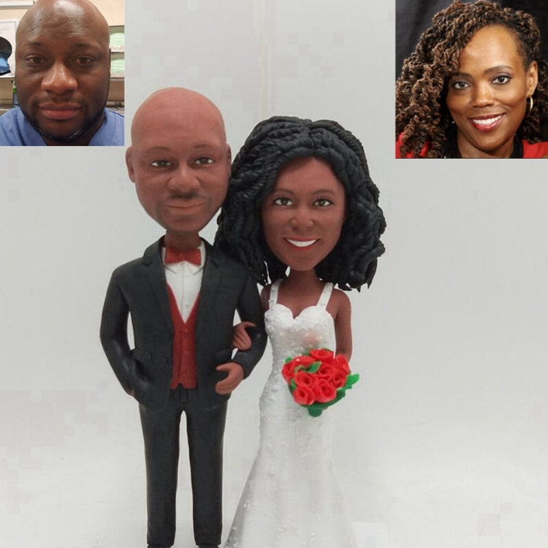 Collection 28+ Stock Images black groom white bride wedding cake toppers Superb Collection 28+ Stock Images black groom white bride wedding cake toppers Superb