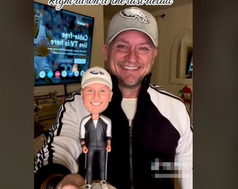 Handmade custom bobbleheads, make your own bobblehead, make a bobblehead for him, Custom Bobbleheads for dad, best gift for him