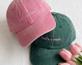 Embroidered Carl's A Mess Hat, Summer House Bravo TV Embroidered Cap, Funny Quote Gift, Reality TV Inspired Hat, Gift for Friends.