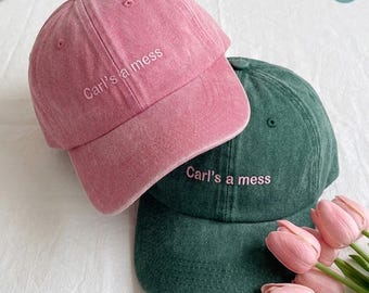 Embroidered Carl's A Mess Hat, Summer House Bravo TV Embroidered Cap, Funny Quote Gift, Reality TV Inspired Hat, Gift for Friends.
