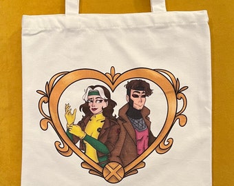 Rogue and Gambit Tote Bag