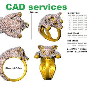 Conception personnalisée, bague de fiançailles, pendentifs, conception de bijoux 3D, conception CAO 3D, modélisation 3D, rendus 3D, bijoux cadeau