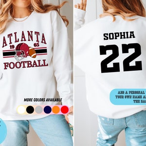 Atlanta Falcons Football Sweatshirt, Crewneck Vintage Football Shirt, Personalized Sweatshirt Unisex Size, Atlanta Foorball Fan Gift
