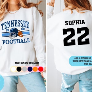 Tennessee Titans Football Sweatshirt, Crewneck Vintage Football Shirt, Personalized Football Sweatshirt Unisex Size, Tennessee Foorball Gift