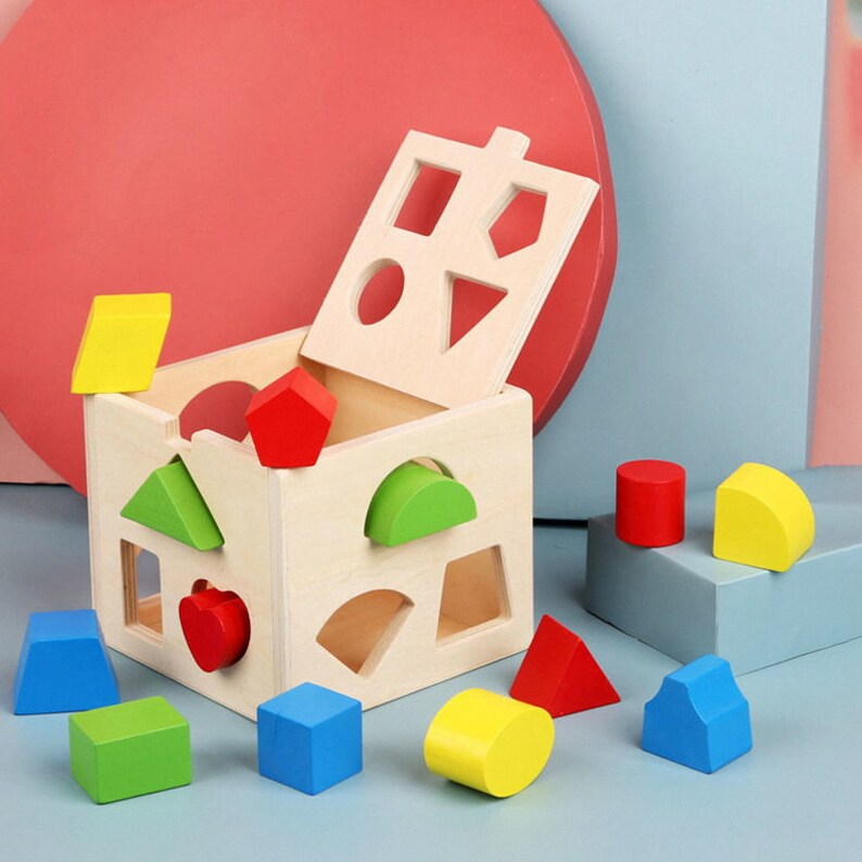 Wooden Toys Wooden Shape Sorters Toddler Toys Educational Etsy