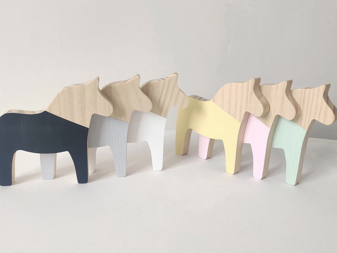 Personalized Horse Toys Wooden Horse Toys Children's Etsy