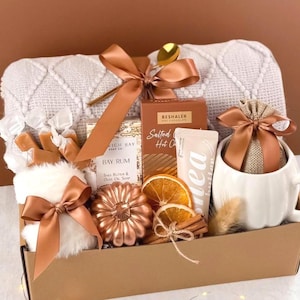 Hygge Fall Gift Box, Hug In A Box Gifts, Thank You Basket, Corporate, Custom Package