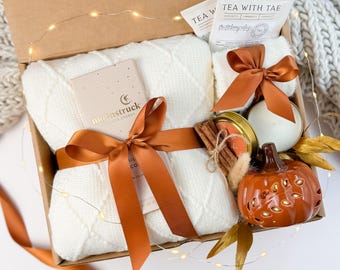 Fall Care Package For Women, Hug In A Box, Hygee Gift Box, Thinking Of You Box, Cozy Care Package, Self Care Basket, Blanket Gift Box, Fall