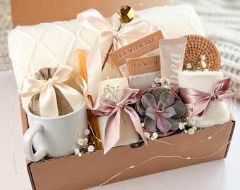 Sympathy Gift Basket, Birthday Box for Her, Get Well Soon Kit, Self Care Box, Housewarming Gift Box, Luxury Spa Gift Box, Surgery Recovery