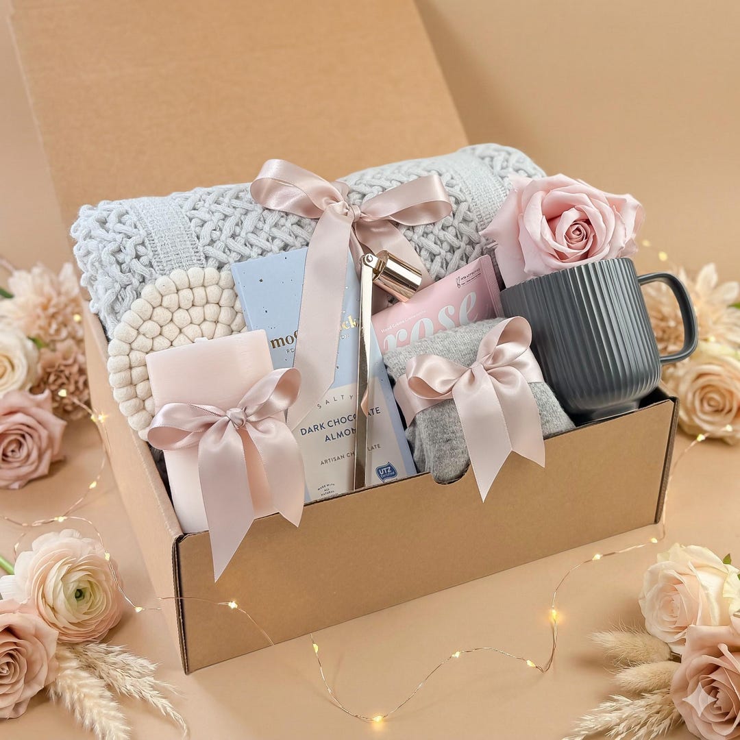 Spring Care Package, Self Care Gift Basket, Sympathy Gift Box, Get Well ...