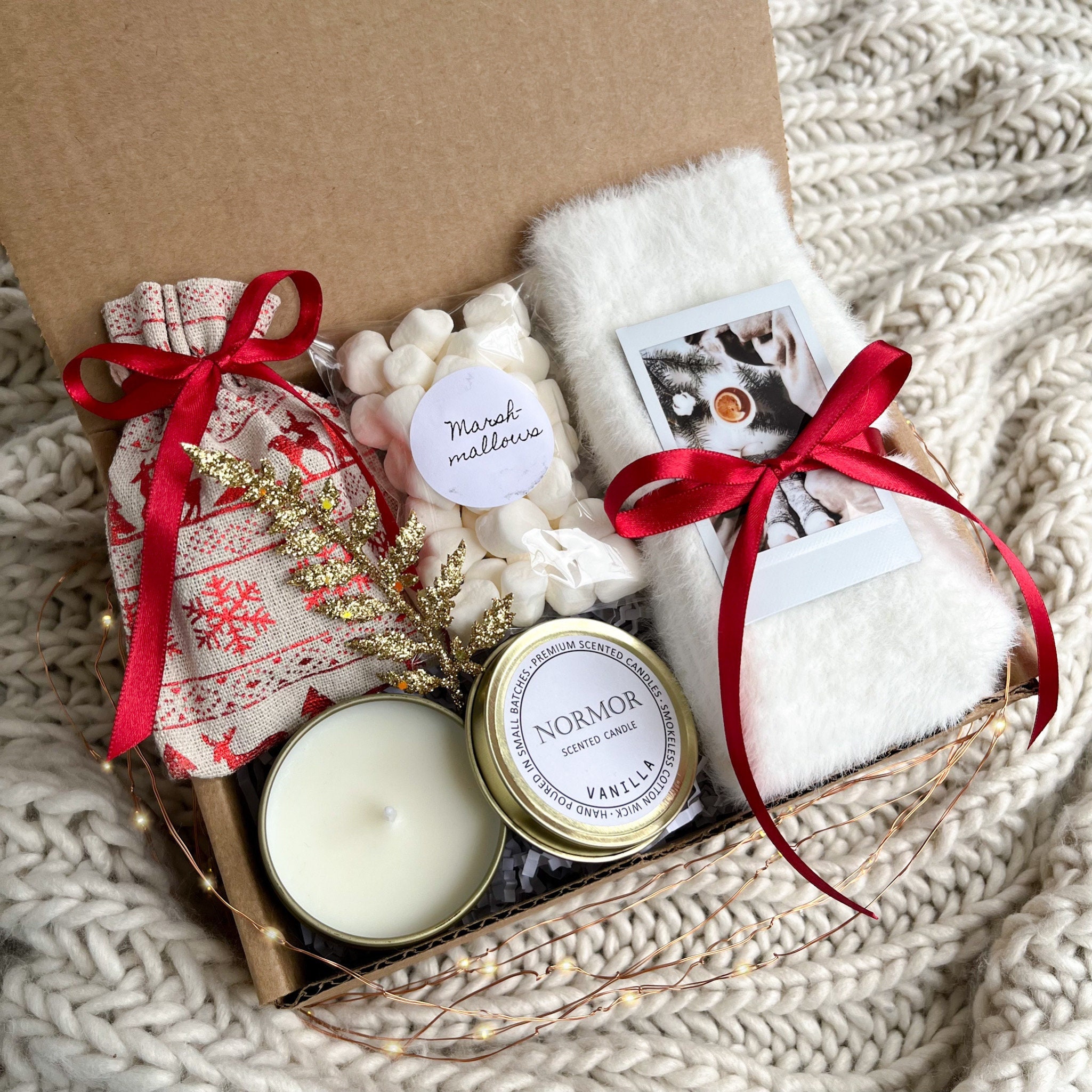 Christmas Gifts for Women & Men with Mug, Candle & Holiday Treats – Happy  Hygge Gifts
