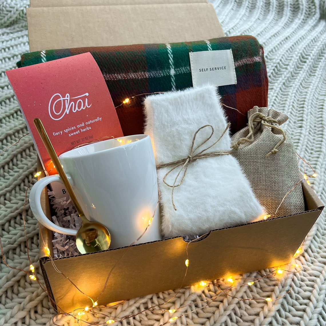 Cozy Winter Gift Box Christmas Gift Basket Hygge Gift Box Etsy