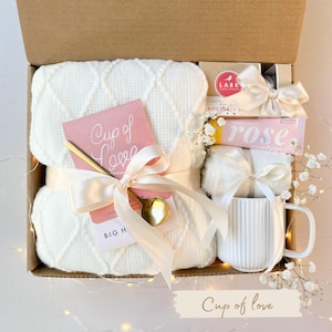 Self Care Gift Box: Blanket, Mug, Socks & Treats