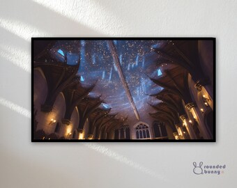 Samsung Frame TV-kunst | Frame TV-kunst 4K | Wizard Eetzaal TV-kunst | Magische Wereld TV-achtergrond | Digitale download | Direct downloaden | 16:9