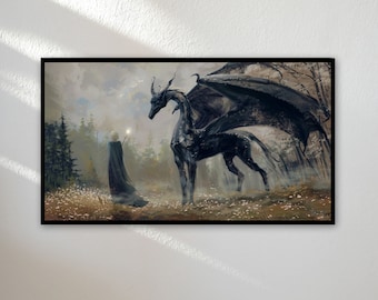 Samsung Frame TV-kunst | Frame TV-kunst 4K | Magische paarden TV-kunst | Magische Wereld TV-achtergrond | Digitale download | Direct downloaden | 16:9