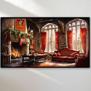 Samsung Frame TV Art | Frame TV Art 4K | The Common Room TV Art | Magic World Tv Wallpaper | Instant Digital Download | 16:9