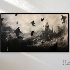 Samsung Frame TV Art | Frame TV Art 4K | Vintage Magic Castle Painting | Magic World Tv Wallpaper | Digital Download |Instant Download |16:9