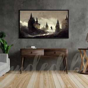 Samsung Frame TV Art | Frame TV Art 4K | Vintage magic Castle Painting | Magic World Tv Wallpaper | Digital Download |Instant Download |16:9