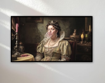Samsung Frame TV Art | Frame TV Art 4K | Renaissance | Modern Classical Art | Altered Vintage Portrait TV Art | Instant Digital Download