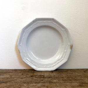Antique T&R Boote Ironstone Bread Plate Burslem England c.1851 Registration Diamond Dessert