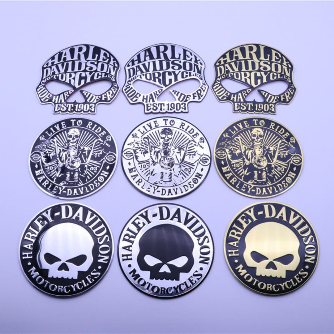 Motorcycle Gas Tank Skull Decal Metal Skull Body Sticker Etsy