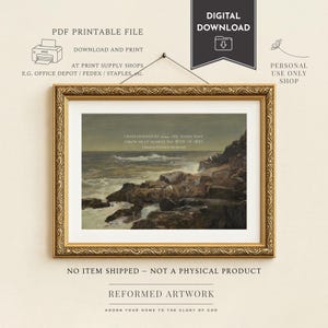 CHARLES SPURGEON ZITAT Ich habe gelernt, die Welle zu küssen Rock of Ages verbesserter Theologie Wandkunst Charles Spurgeon Geschenk verbesserter Kunstdruck