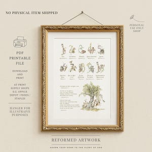 CHRISTIAN ALPHABET Poster For Children ABCs Of God Wall Décor ABC 123 Christian Posters Christian ABCs For Kids Bible Art Attributes of God image 8