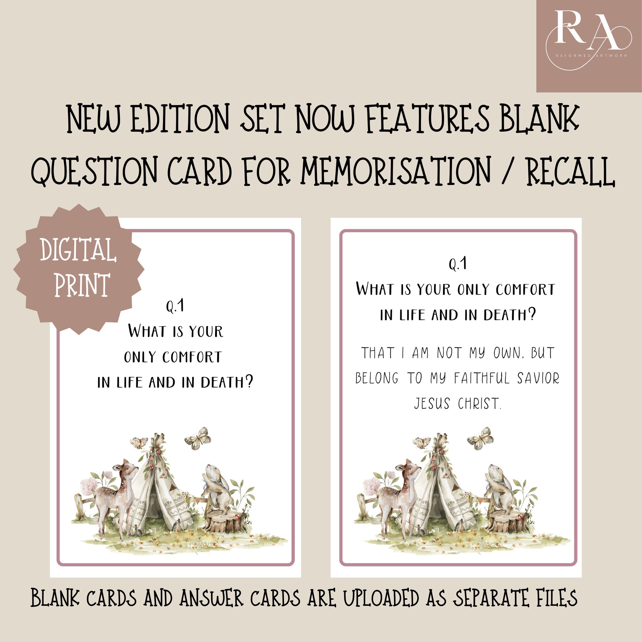 Kids Heidelberg Catechism Confession of Faith Puritan Etsy