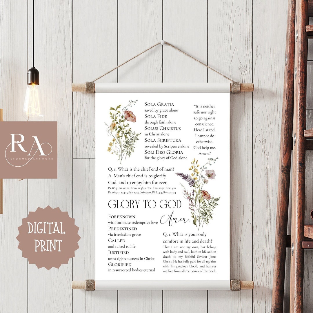 5 Solas of the Reformation Golden Chain of Redemption Westminster