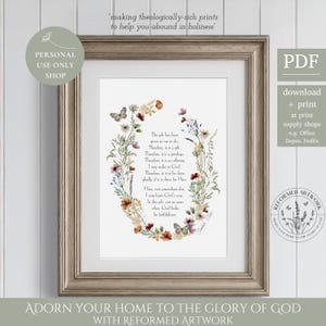 Elisabeth Elliot Quote This Job Has Been Given To Me Faithfulness Gifts Christian Quote Art for Women Missionary Quote Serve the Lord Print