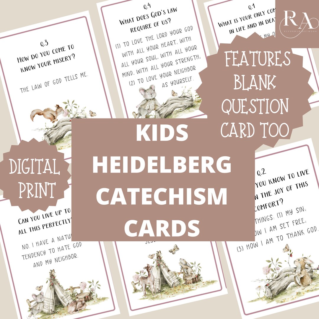Kids Heidelberg Catechism Confession of Faith Puritan Reformed Theology Woodlands Forest Animals