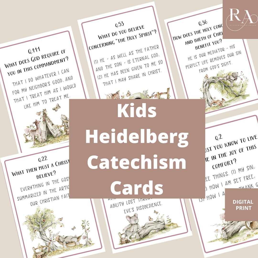 Kids Heidelberg Catechism Confession of Faith Puritan Etsy