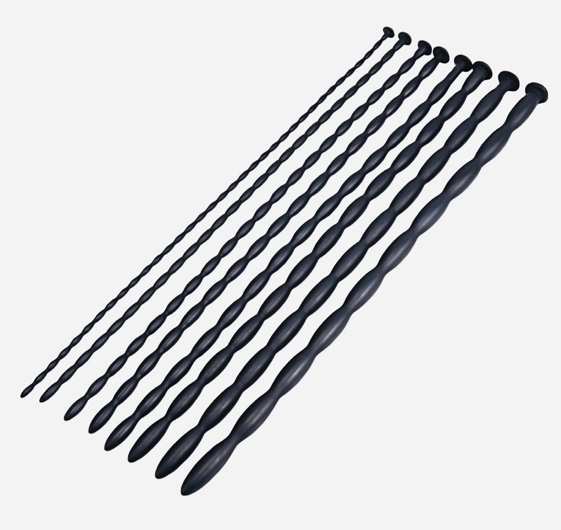 Ribbed Silicone Penis Sounding Rods 4 Different Sizes Sex Toys Etsy