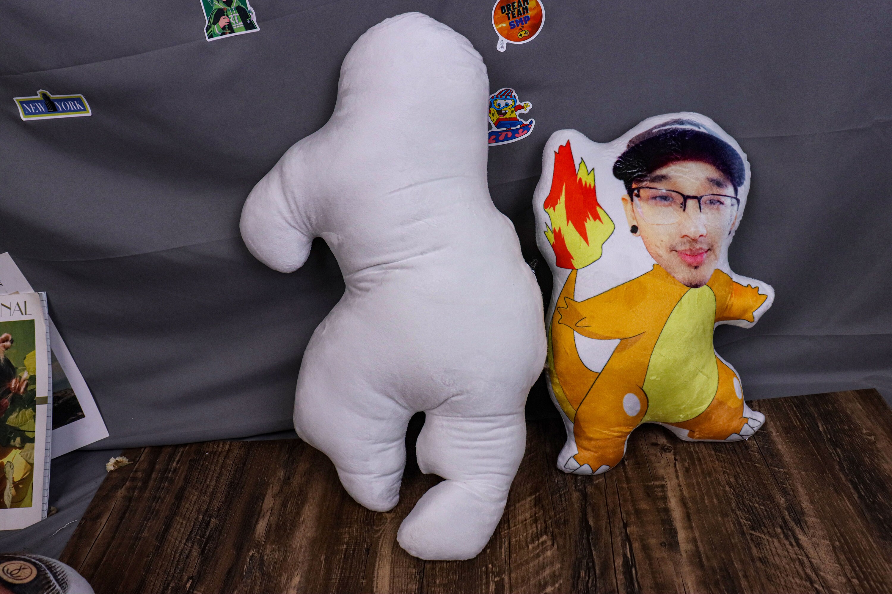 Custom Face Pillow With Funny Human Head Personalized Photo Etsy